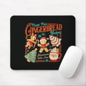 Retro Christmas Gingerbread Bakery North Le Cookie Muismat (Met muis)