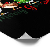 Retro Christmas Goose Xmas Merry Goosmas Poster (Hoek)