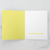 “Retro Christmas Greeting Card – Santa with Gifts” Kaart (Binnen)