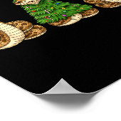 Retro Christmas Hognose Snake Santa Reindeer Poster (Hoek)