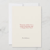 Retro Christmas Martini Gingerbread Feestdagenkaart (Achterkant)