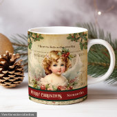Retro Christmas Mug Angel Gift for Her Keepsake Koffiemok