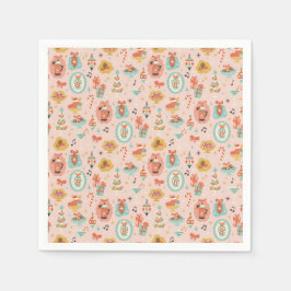 Retro Christmas Napkins Servet