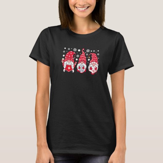 Retro Christmas Nurses Gnomes Medical Cure Cute As T-shirt (Voorkant)