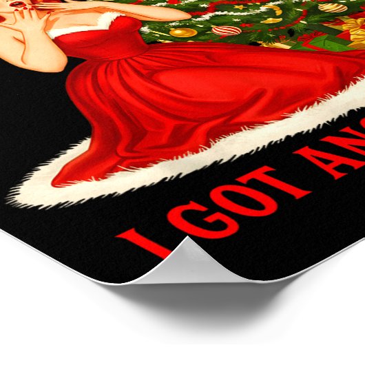 Retro Christmas Oops I Got Another Tree Funny Sayi Poster (Hoek)