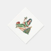Retro Christmas Pin-Up Cocktail Napkin  Servet (Hoek)