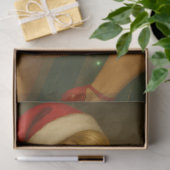 Retro Christmas Pin-Up Ornament Beauty — Holiday Tissuepapier (Geschenk)