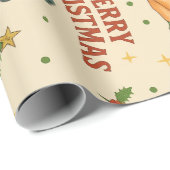 Retro Christmas Pin-Up Wrapping Paper  Cadeaupapier (Rol Hoek)