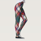 Retro Christmas Plaid Rood Blauw Groen Leggings (Rechts)
