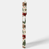  Retro Christmas Polka Dots Bows Pattern Case-Mate iPhone Case (Achterkant / Rechts)