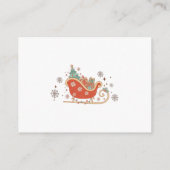 Retro Christmas raden hoeveel Snoepjes Informatiekaartje (Achterkant)