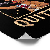 Retro Christmas Reindeer Drink Wine Corks Are For Poster (Hoek)