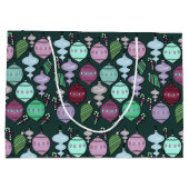 Retro Christmas Reload - Koele Pastels op Pine Groot Cadeauzakje (Achterkant)