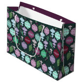 Retro Christmas Reload - Koele Pastels op Pine Groot Cadeauzakje (Voorkant Gekanteld)