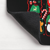 Retro Christmas Santa Claus Cocoa Xmas Tree Snowma Muismat (Hoek)