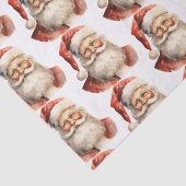 Retro Christmas Santa Claus Pattern Tissuepapier (Detail)