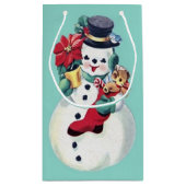  RETRO CHRISTMAS SNOWMAN KLEIN CADEAUZAKJE