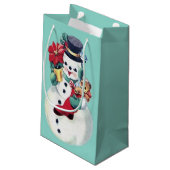  RETRO CHRISTMAS SNOWMAN KLEIN CADEAUZAKJE