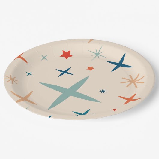 Retro Christmas Sparkle Holiday Party Papieren Bordje (Gekanteld)