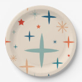 Retro Christmas Sparkle Holiday Party Papieren Bordje (Voorkant)