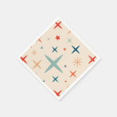 Retro Christmas Sparkle Holiday Party Servet (Hoek)