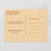 Retro Christmas Stamp Collage Feestdagenkaart (Achterkant)