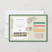 Retro Christmas Stocking Family Xmas Gift Coupon (Voorkant)