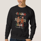 Retro Christmas Teacher Of Smart Cookies Cute Ging Trui (Voorkant)