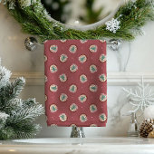Retro Christmas Towels Pastel Peaceful Vibes Bad Handdoek