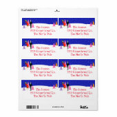 Retro Christmas Tree Boerderij Retouradreslabels Etiket (Full Sheet)