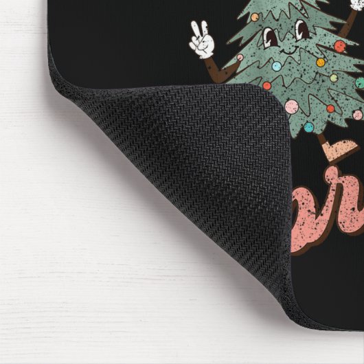 Retro Christmas Tree I Like Them Real Thick And Sp Muismat (Hoek)