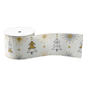 “Retro Christmas Trees | Mid Century Modern Grosgrain Lint (Spoel)