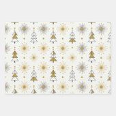 “Retro Christmas Trees | Mid Century Modern Inpakpapier Vel (Voorkant 2)