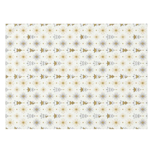 “Retro Christmas Trees | Mid Century Modern Tafelkleed (Voorkant (Horizontaal))