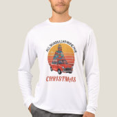 Retro Christmas Tri-Blend Shirt (Voorkant volledig)
