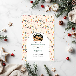 Retro Christmas Vibes Holiday Party Kaart