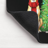 Retro Christmas Whippet Santa Reindeer Dog Lover  Muismat (Hoek)