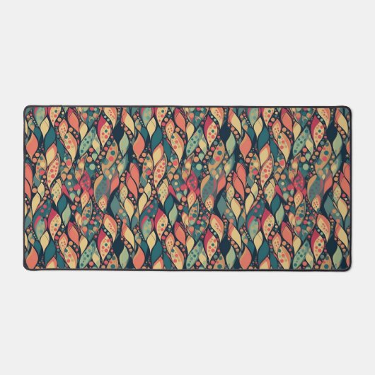 Retro Chromatic Leaf Cascade Bureaumat (Voorkant)