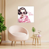 Retro Ciao Bella La Dolce Vita Canvas Afdruk