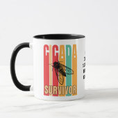 Retro CICADA SURVIVOR Souvenir Mok (Links)
