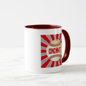 RETRO CINCINNATI BASEBALL MOK (Voorkant rechts)