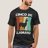Retro Cinco De Llamayo Feesten Let's Fiesta L T-shirt (Voorkant)