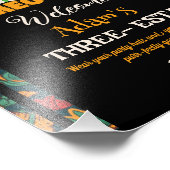 Retro Cinco De Mayo- Schattigee Cat Three-esta Wel Foto Afdruk (Hoek)