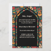 Retro Cinco De Mayo- Schattigee kat Geslacht onthu Kaart (Achterkant)