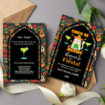 Retro Cinco De Mayo- Schattigee kat Margarita Fies