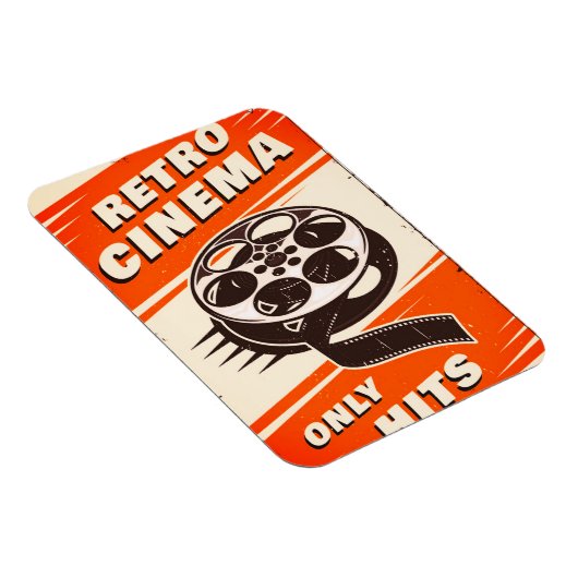 'Retro CINEMA' Flexibele magneet (Rechterzijde)