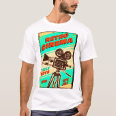 Retro CINEMA Poster T-Shirt (Voorkant)