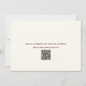 Retro Cinema Theater Marquee Teken Rood Bruiloft Save The Date (Achterkant)