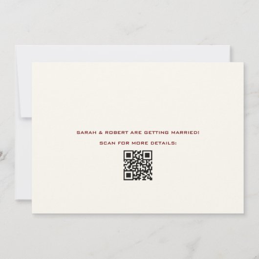 Retro Cinema Theater Marquee Teken Rood Bruiloft Save The Date (Achterkant)