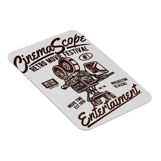 Retro CinemaScope flexibele magneet (Rechterzijde)